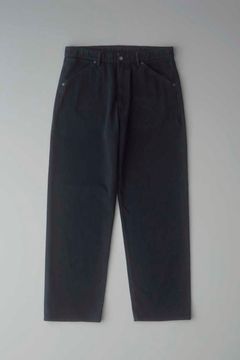 DENIM 5-POCKET PANTS REGULAR -overdyed- | BLACK | ニットデニム