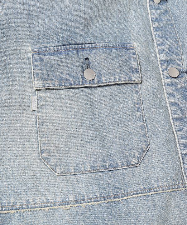 DAMAGE OVER DENIM SHIRT/INDIGO