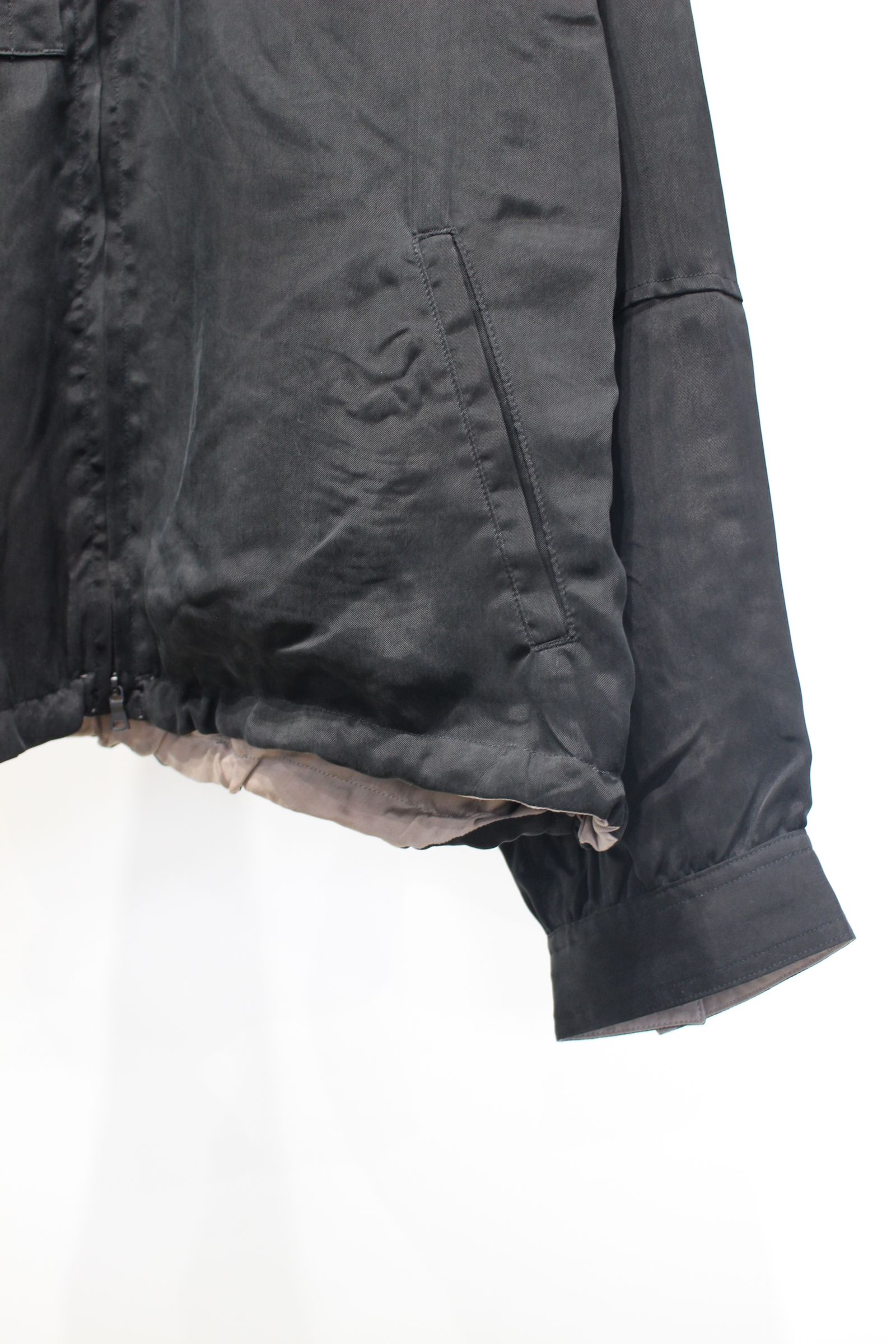 CUPRO REVERSIBLE JACKET | BLACK | リバーシブルジャケット