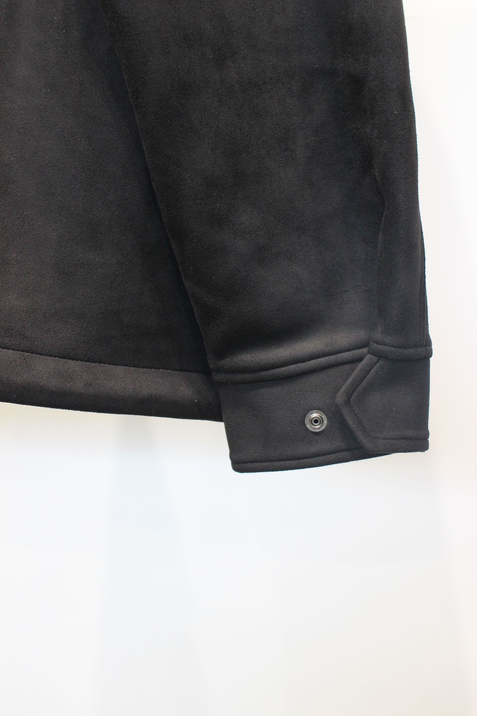 KNIT SUEDE ZIP-UP BLOUSON | BLACK | ジップアップブルゾン
