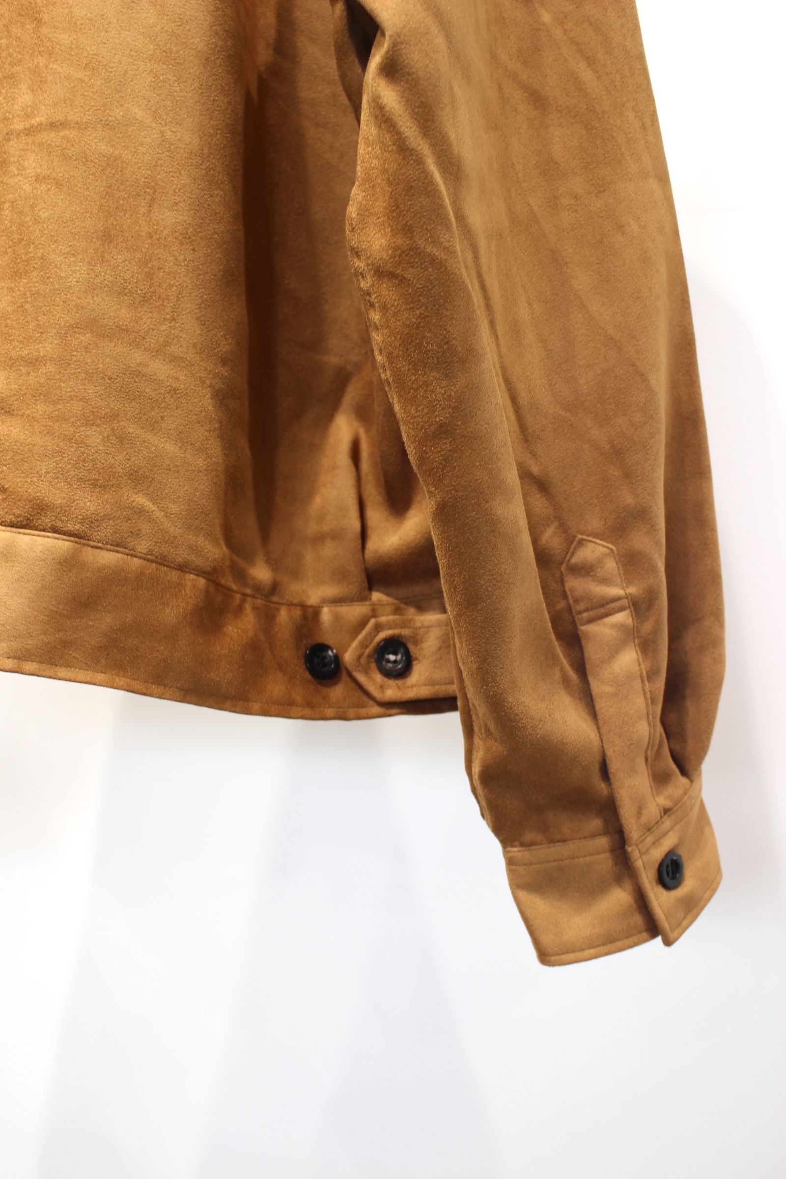 VEGAN SUEDE WORK SHIRT BLOUSON | BROWN | ライトアウター