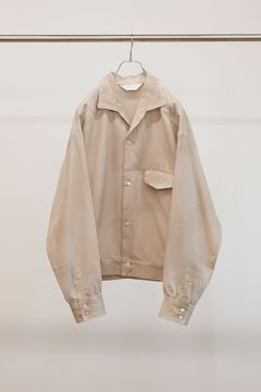 MELANGE OPEN COLLAR SHIRT | GRAY | シャツ