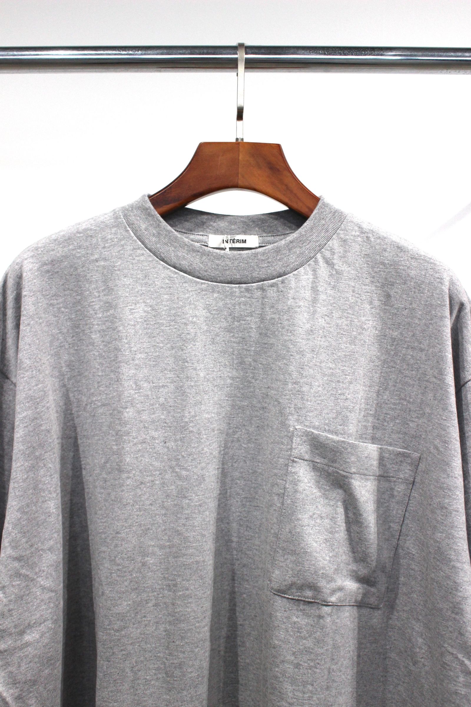 HYPER BIG AME-KAJI POCKET TEE | GRAY-TALL | Tシャツ