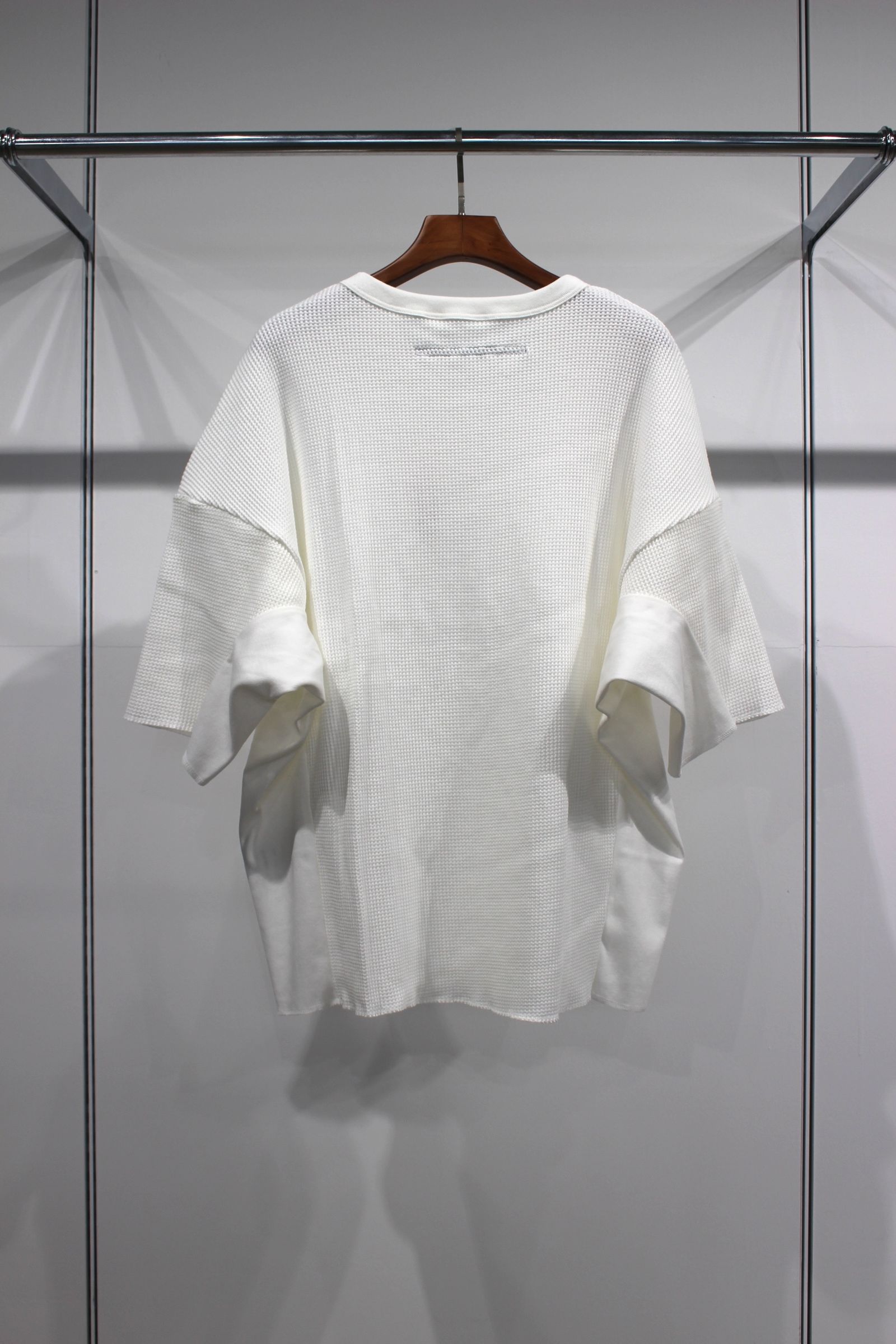 WAFFLE OVERSIZED T-SHIRT | WHITE | カットソー