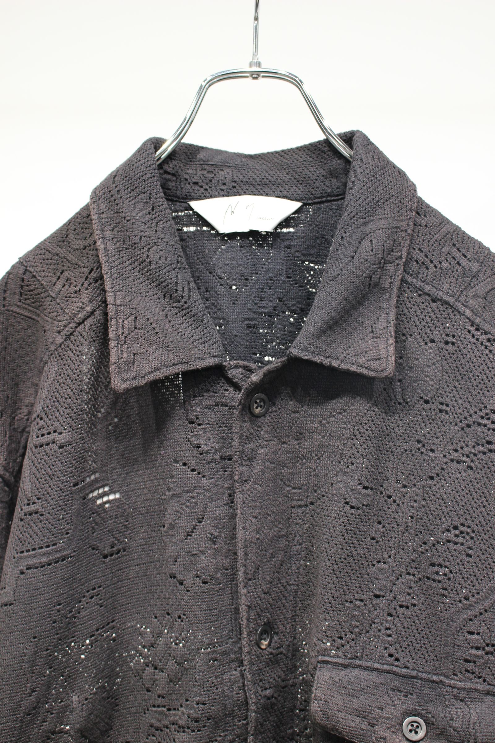 AGING LACE WORK SHIRT | BLACK | シャツ