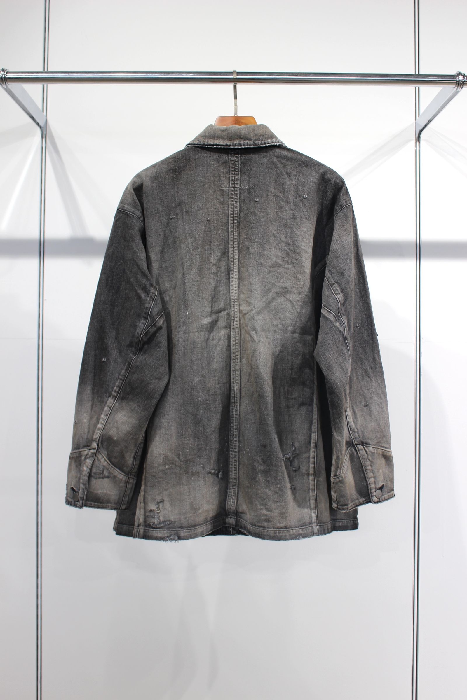 ANCELLM - DENIM COVERALL | BLACK | カバーオール | NapsNote ANCELLM - DENIM COVERALL | BLACK | カバーオール | NapsNote