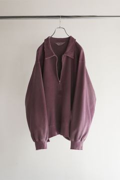 HALF ZIP SWEAT SHIRT | CHERRY | スウェット
