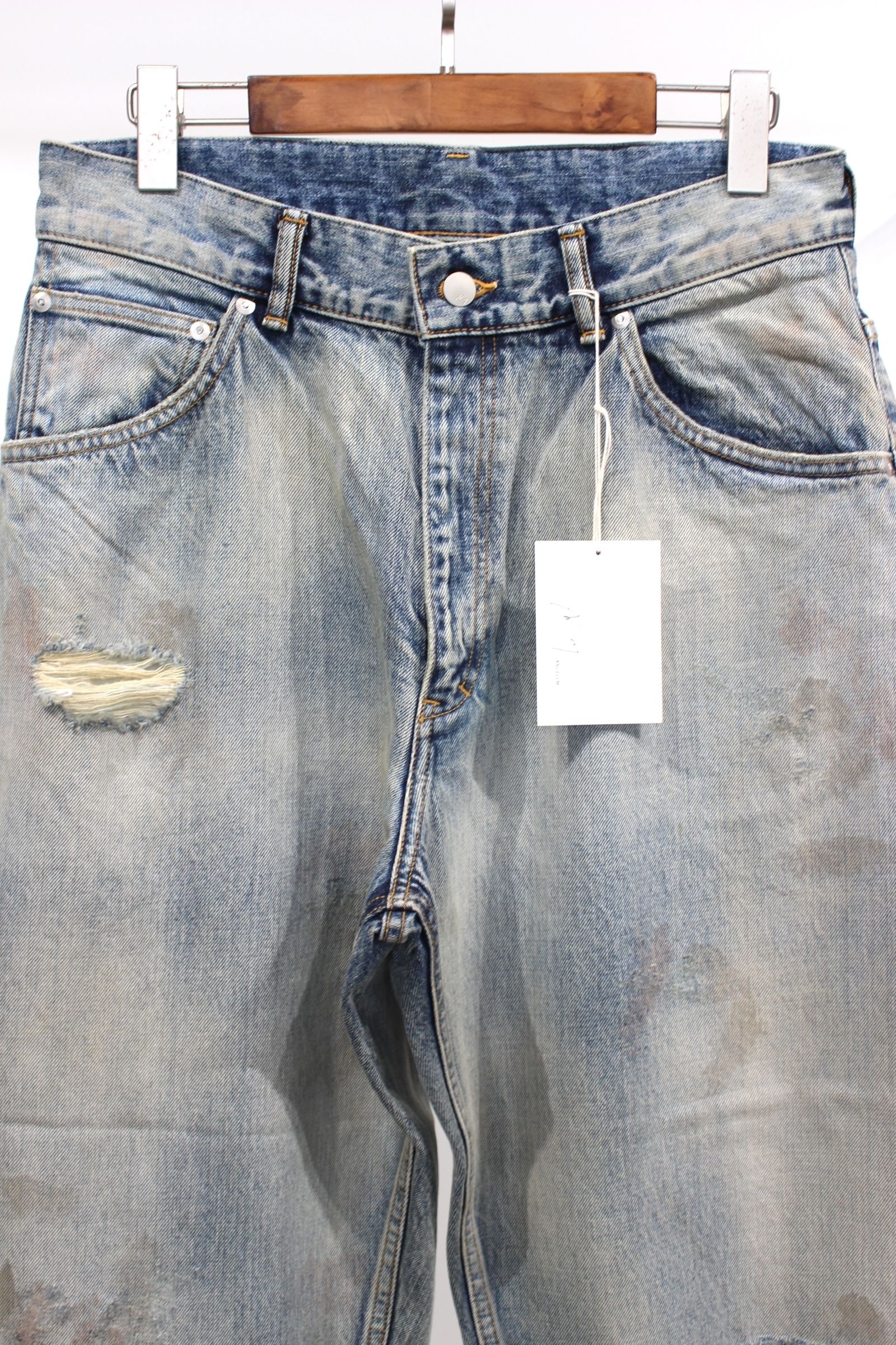 AGING SELVEDGE TAPERED 5P DENIM PANTS | INDIGO | デニム
