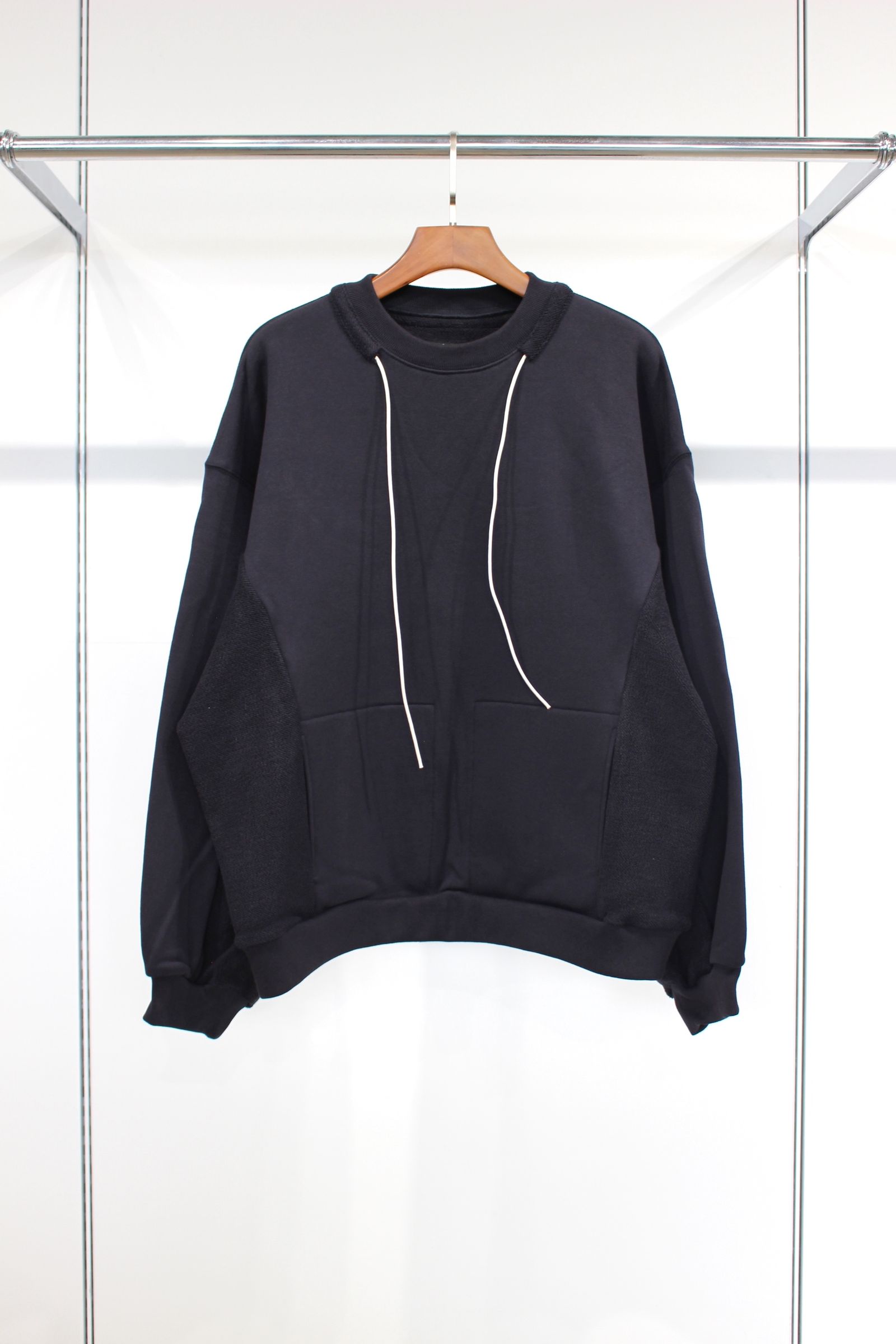 30/7 TIGHT TENION FLEECY FABRIC CREW NECK SWEATSHIRT | NAVY | スウェット
