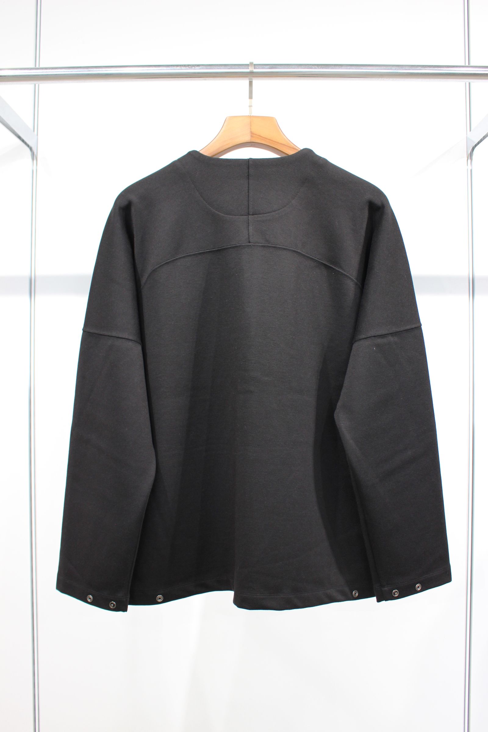 PONTE ROMA SNAP-BUTTON CARDIGAN/BLACK