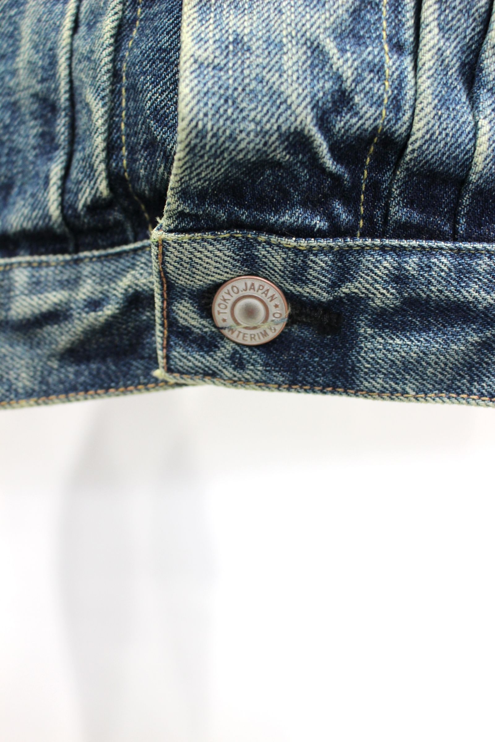 HYPER BIG,VINTAGE WASHED "1ST" KIBATA SHUTTLE DENIM JACKET/CLASSIC