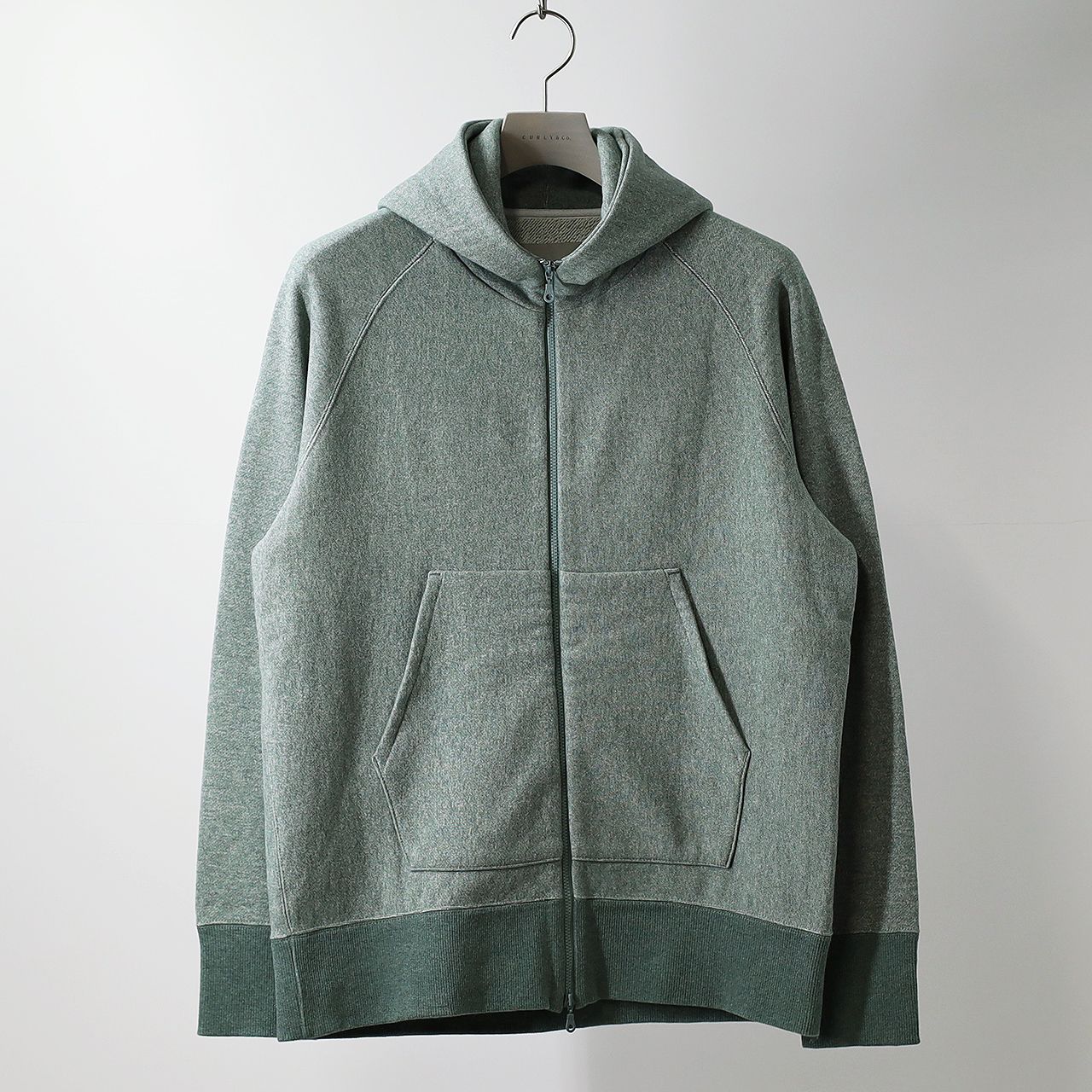 ORCOTT® FRENCH TERRY ZIP-UP PARKA | GREEN | ジップパーカー