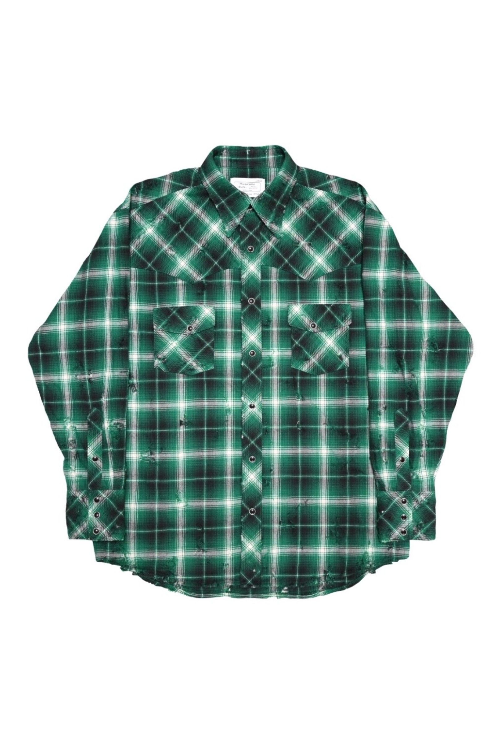 Rafu - Western shirt/GREEN | NapsNote