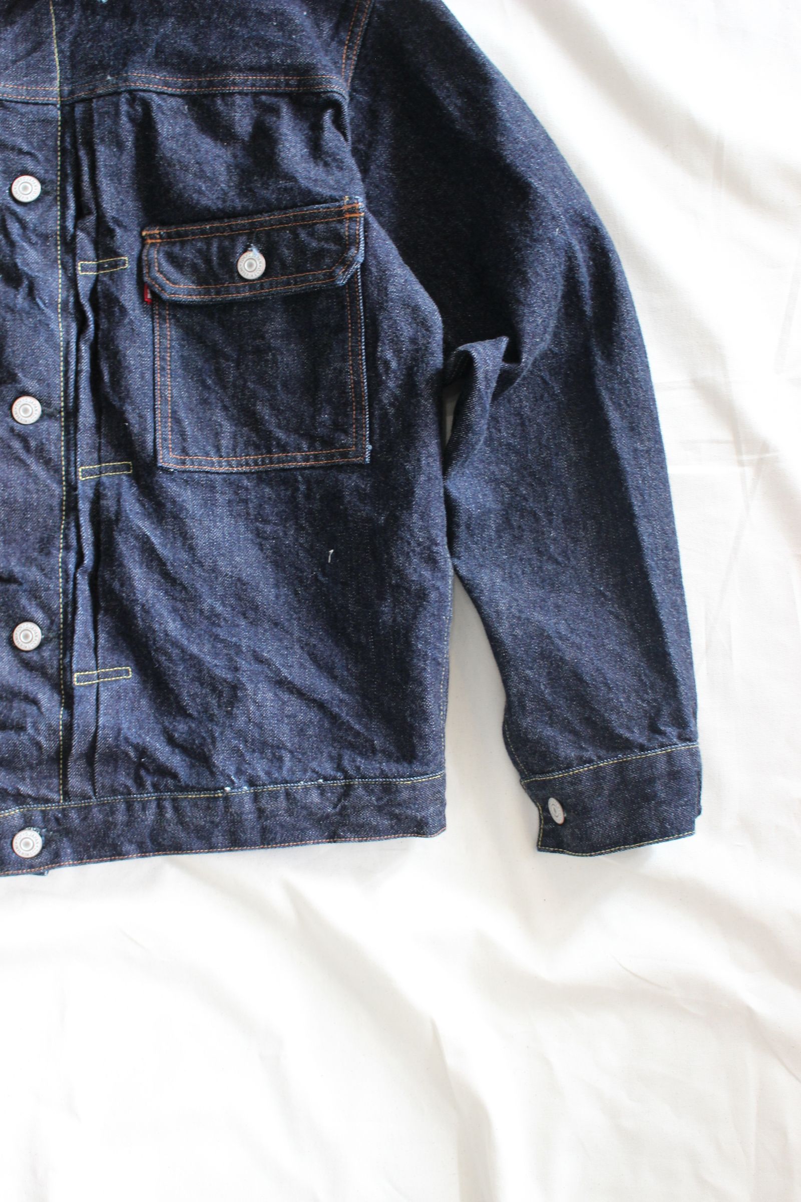 [ラスト1点] "1ST" KIBATA SHUTTLE DENIM JACKET | NAVY | デニムジャケット