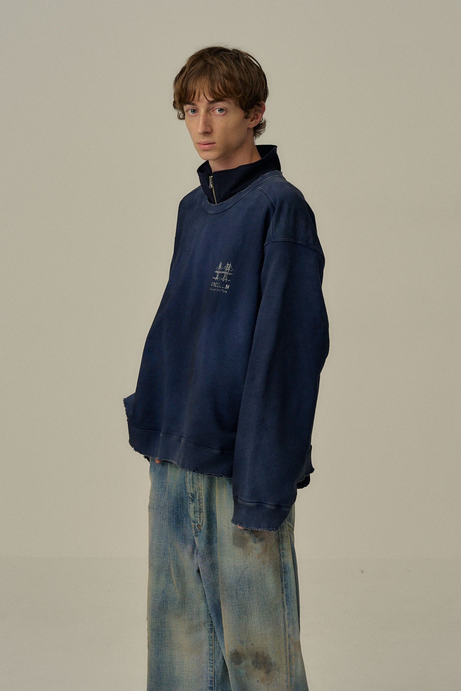 BRIDGE SWEAT SHIRT | NAVY | スウェット