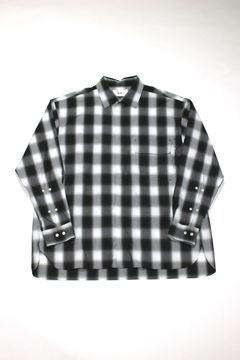 FRONT FLY SHIRT/チェックシャツ