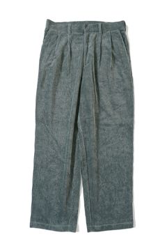 2TUCK CORDUROY PANTS/GREEN