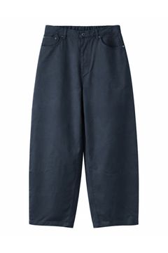 Clear Twill Crescent Wide 5-Pocket Trousers | NAVY | 5ポケットパンツ