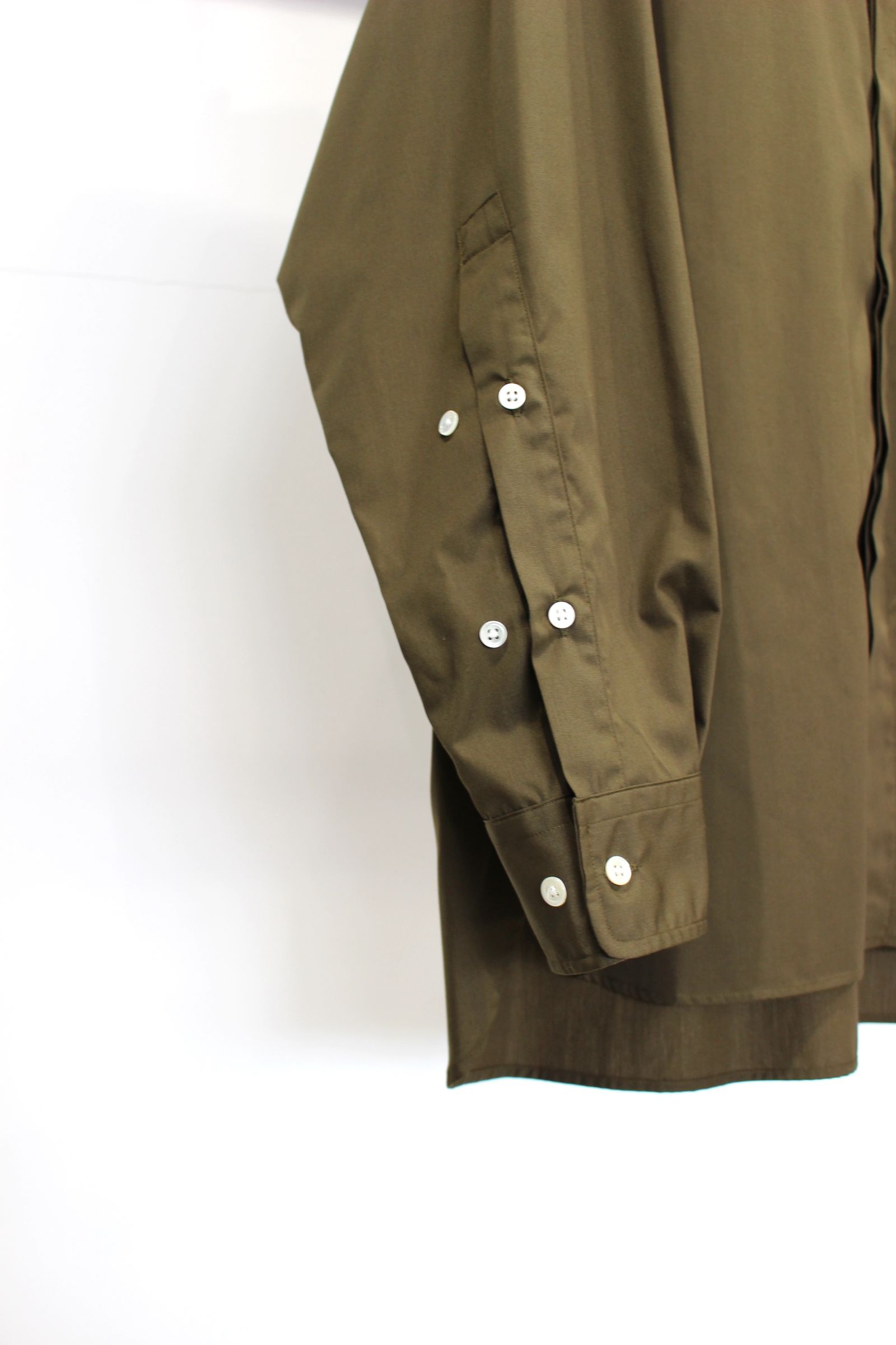 STEP POCKET FLYFRONT SHIRT/KHAKI