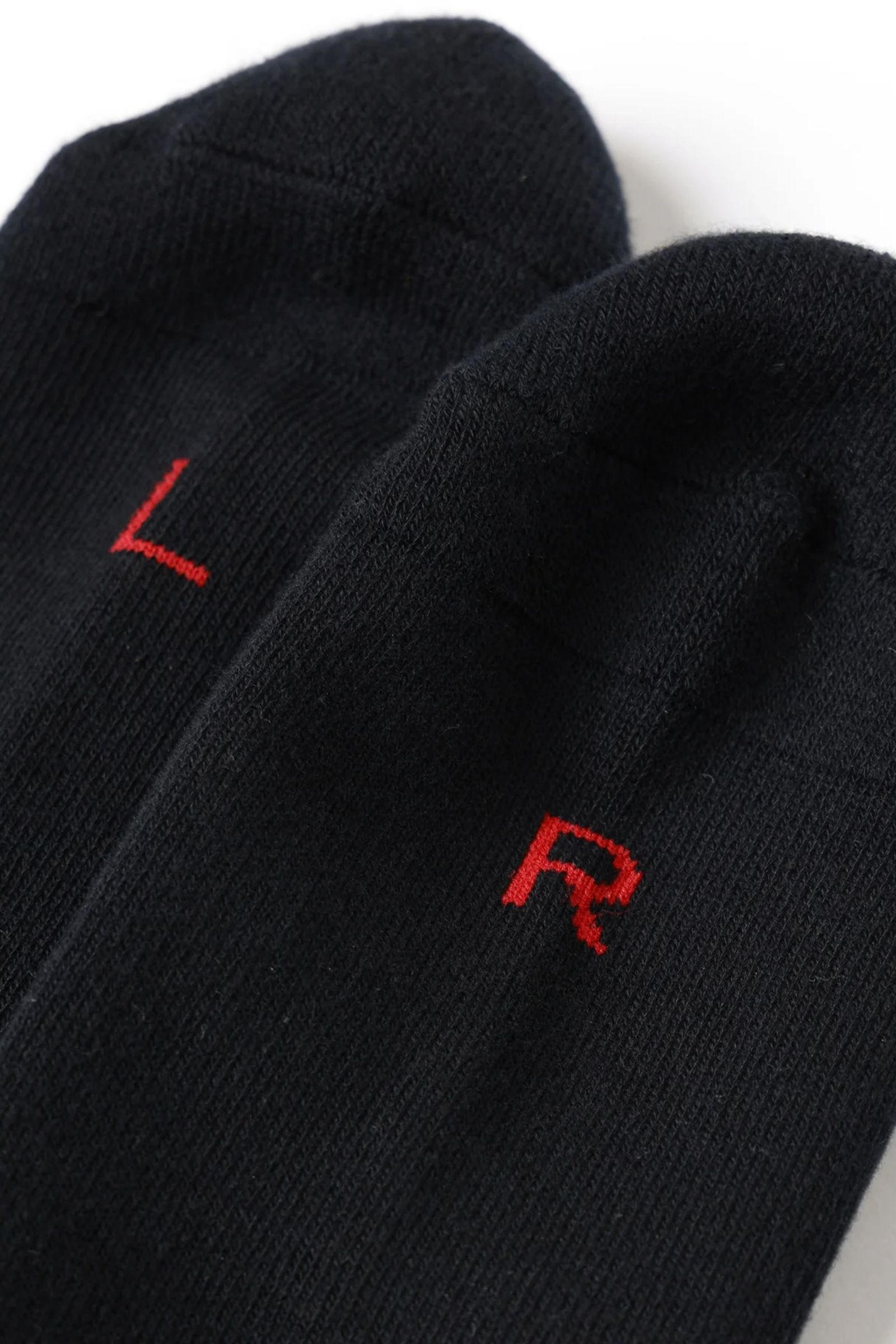 ORGANIC COTTON RIB SOCKS | BLACK | ソックス