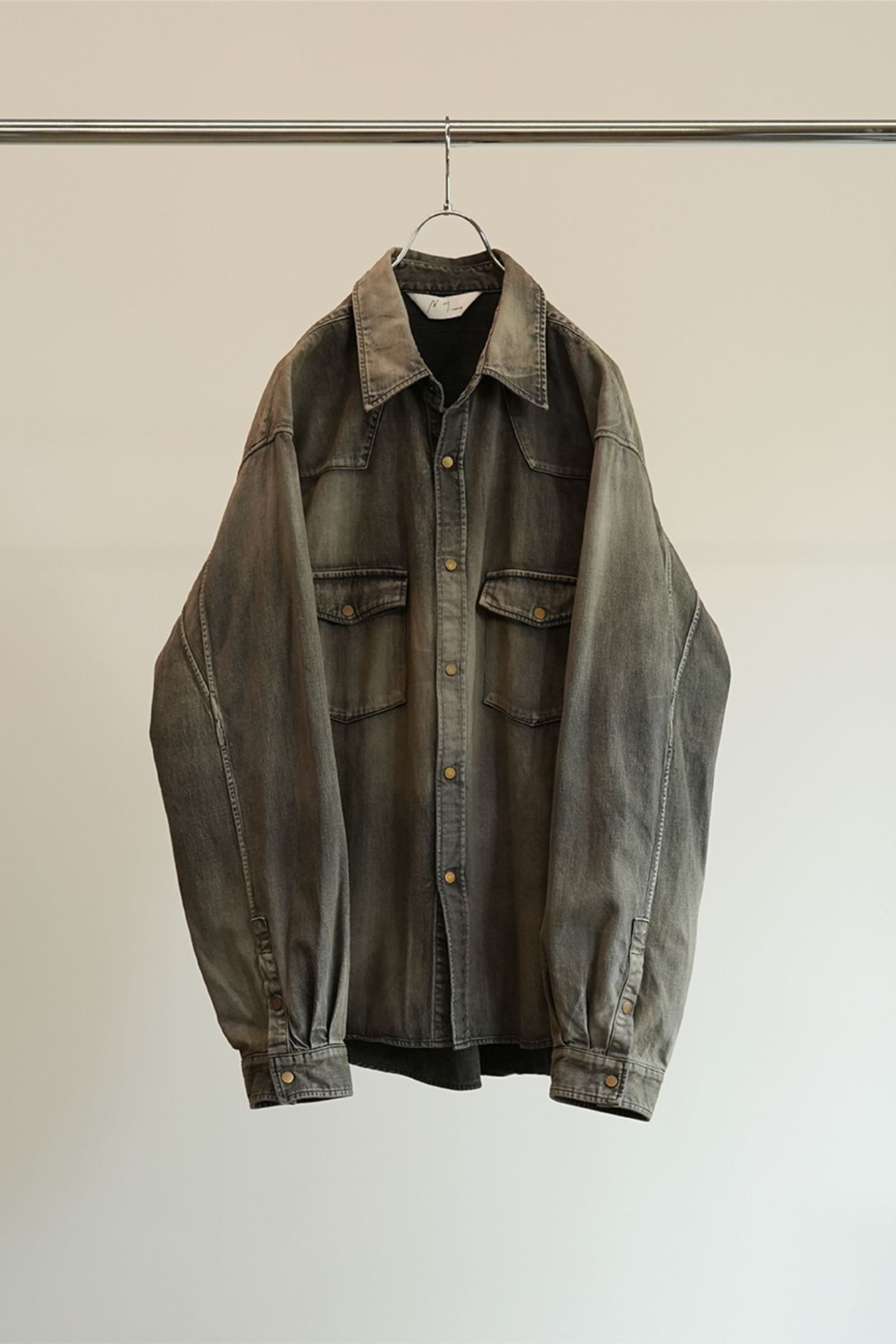 DENIM WESTERN SHIRT | BLACK | デニムシャツ
