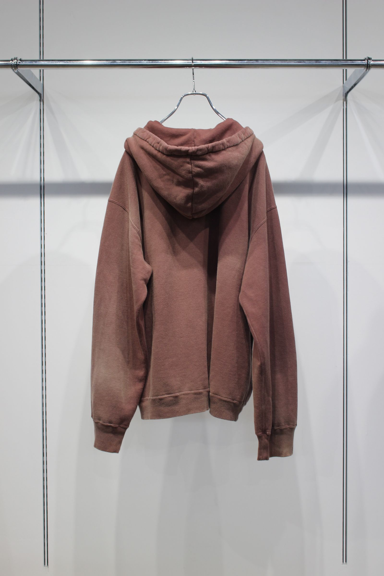 FLEECE-LINED SWEAT HOODIE | MARRON | フーディー