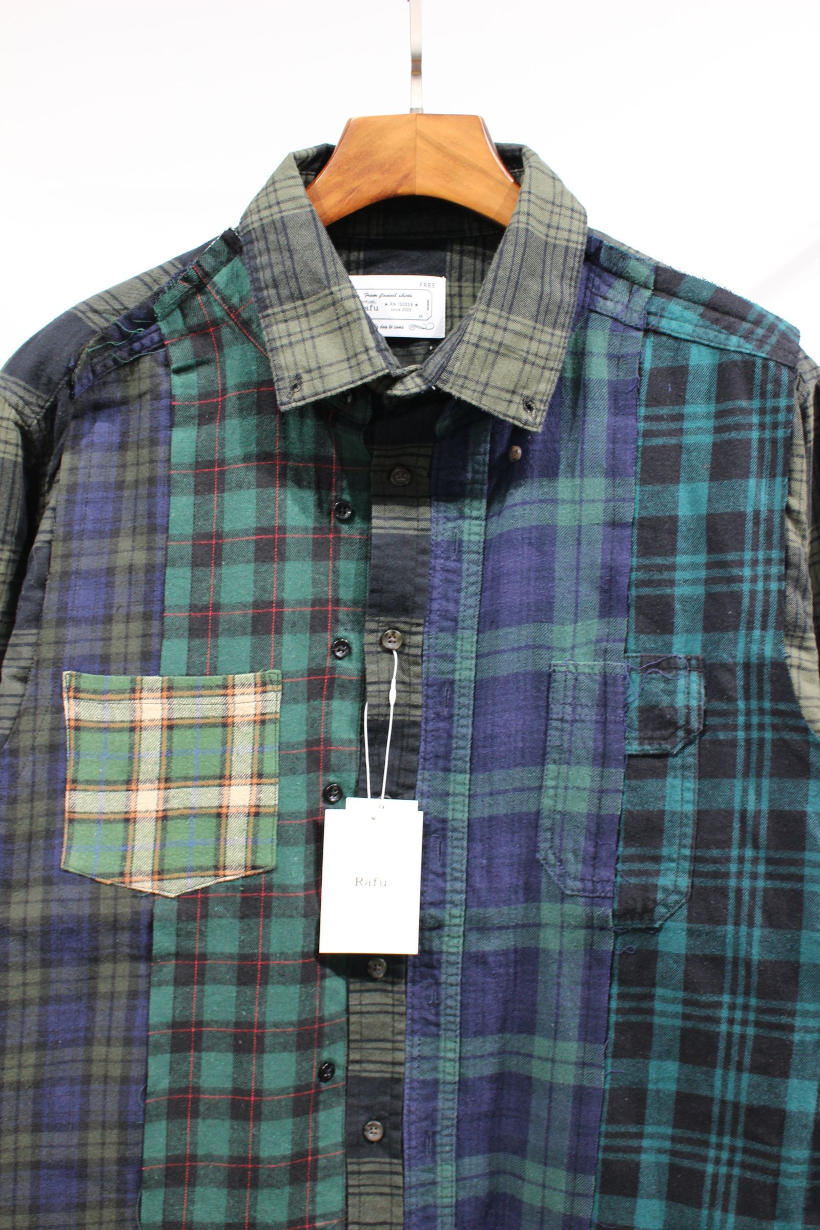 Remake shirt | Green | シャツ
