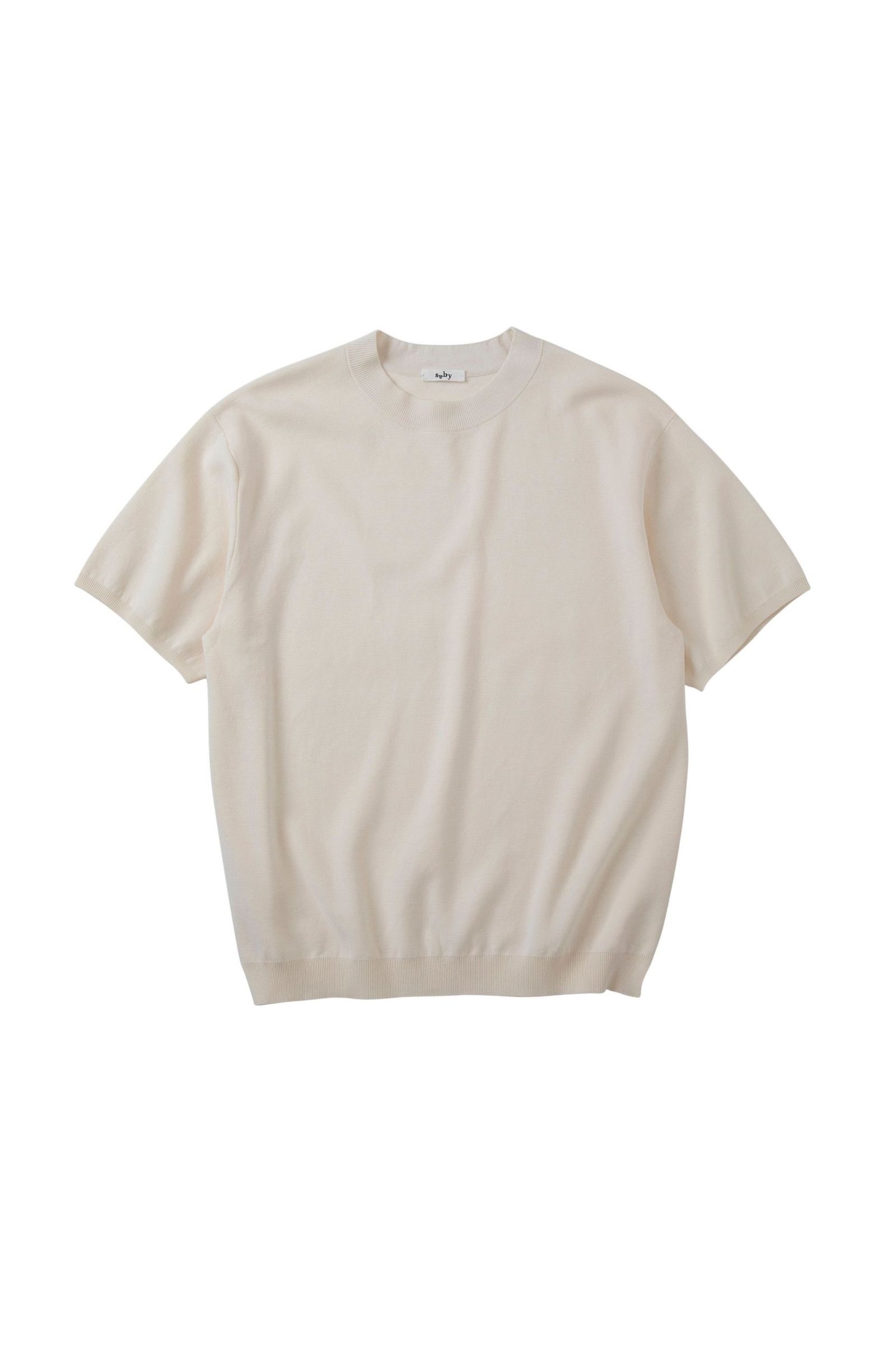 MILAN RIB CREW NECK - 16G Compact Yarn -/クルーネックニット