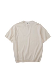 MILAN RIB CREW NECK - 16G Compact Yarn -/クルーネックニット
