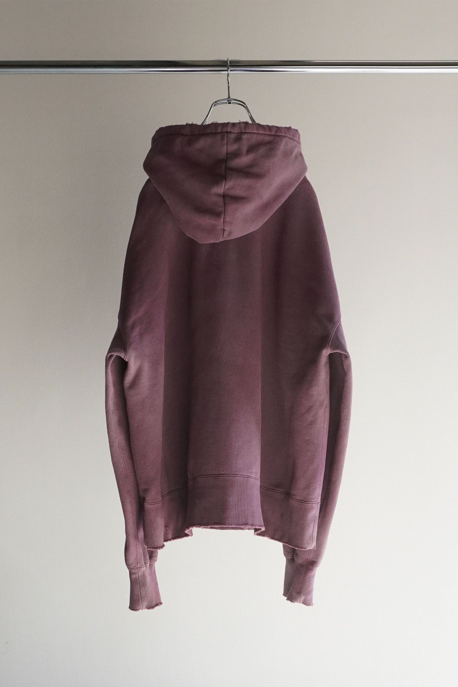 ANCELLM - DYED DAMAGE HOODIE | TERRACOTTA | パーカー | NapsNote