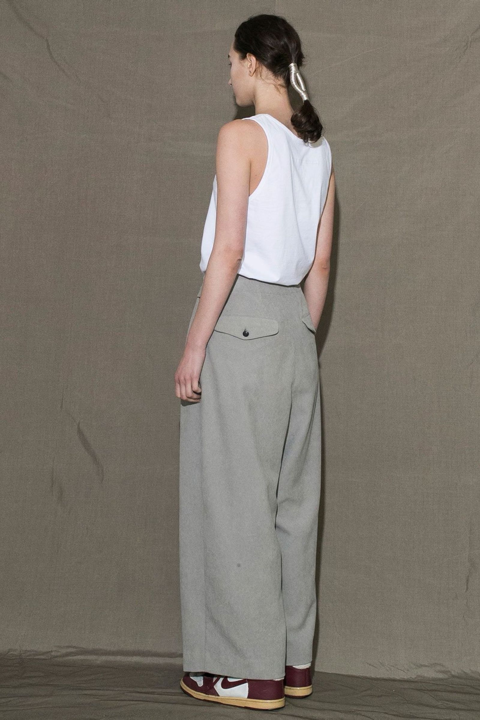 ACTIVE CORDUROY SIDE BELT WIDE PANTS | BEIGE | パンツ