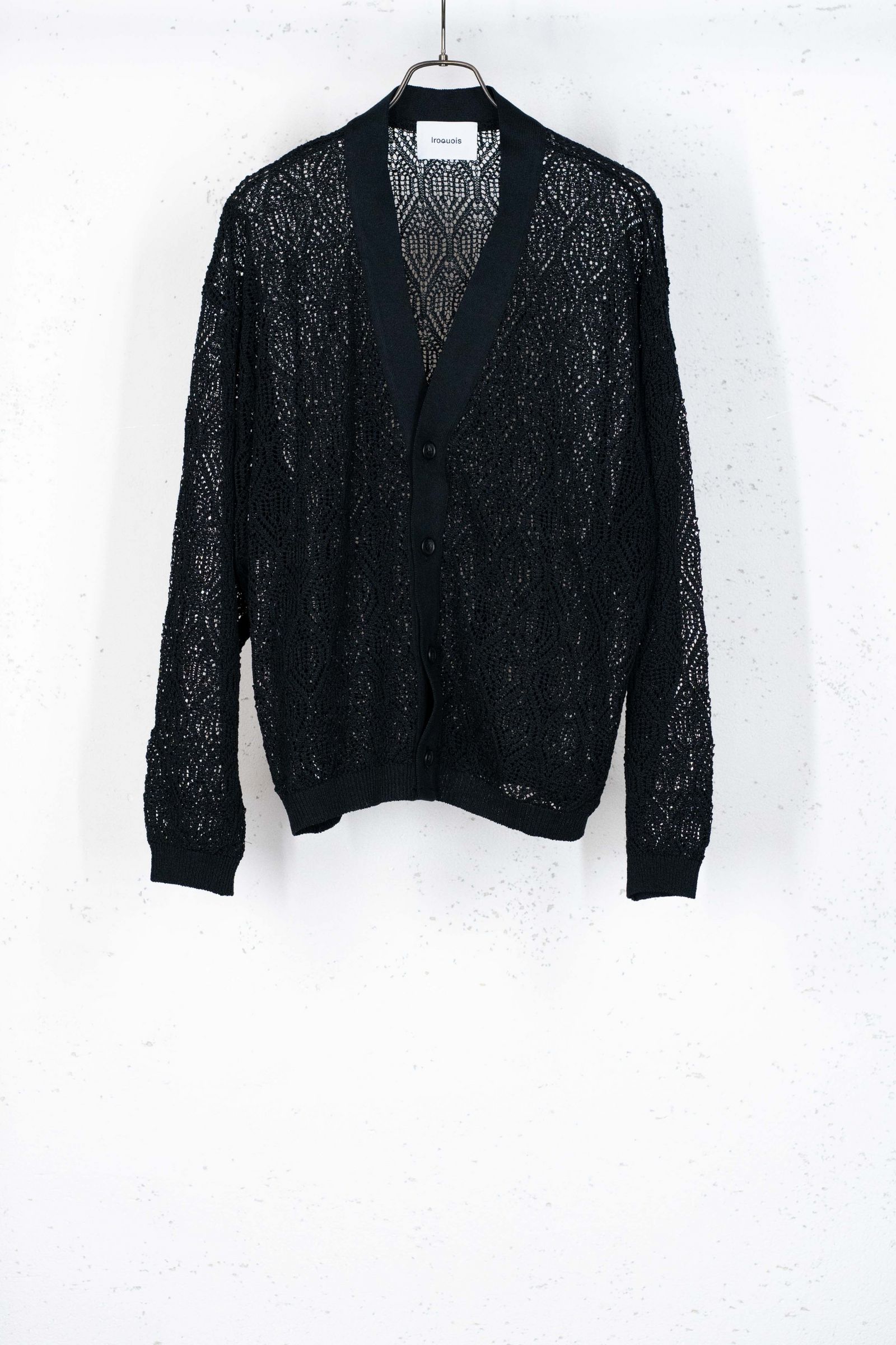 ARGYLE OPEN WORK KNIT/カーディガン