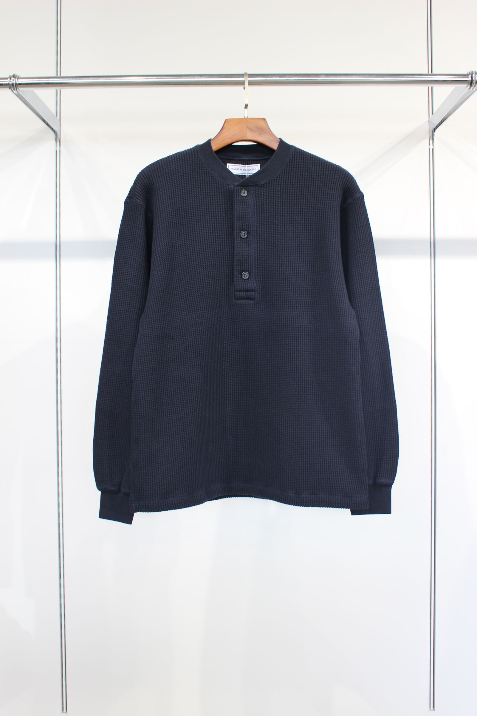 HENRY NECK L/S T-SHIRTS | NAVY | カットソー