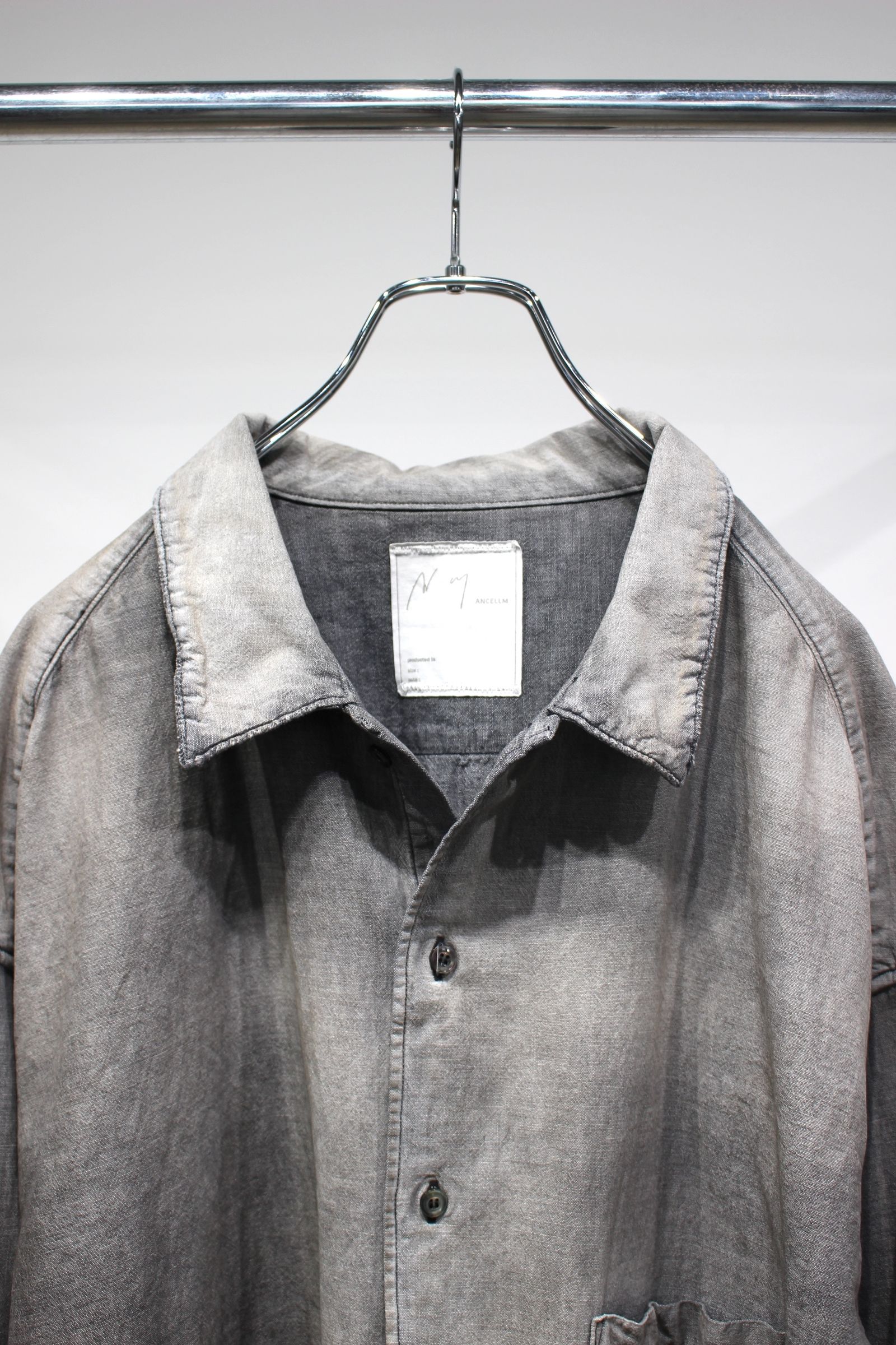 25SS ANCELLM　AGING CHAMBRAY SHIRT 2 新品】ANCELLM 25SS AGING CHAMBRAY SHIRT - メルカリ