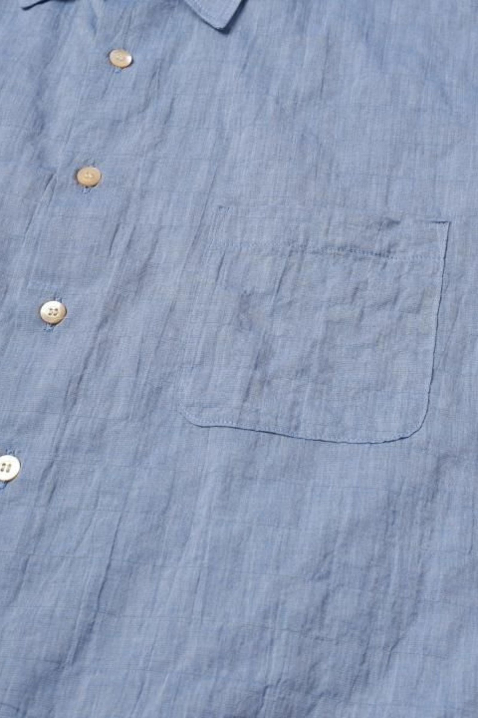 WRINKLE SHIRT S/S | BLUE | シャツ