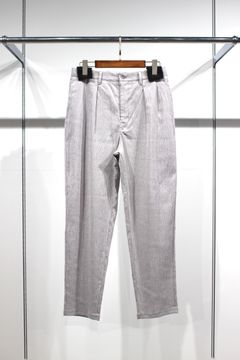 YORYU CREPE TAPERED TROUSERS/LT.GRAY