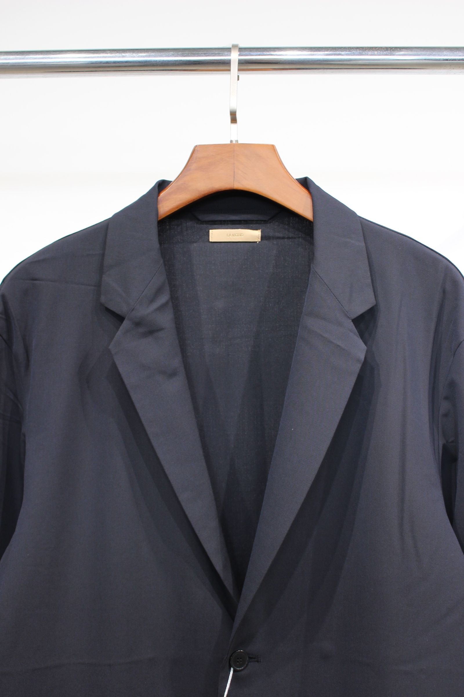 TAILORED JACKET & EASY TROUSERS (SET UP) | NAVY BLACK | テーラードセットアップ