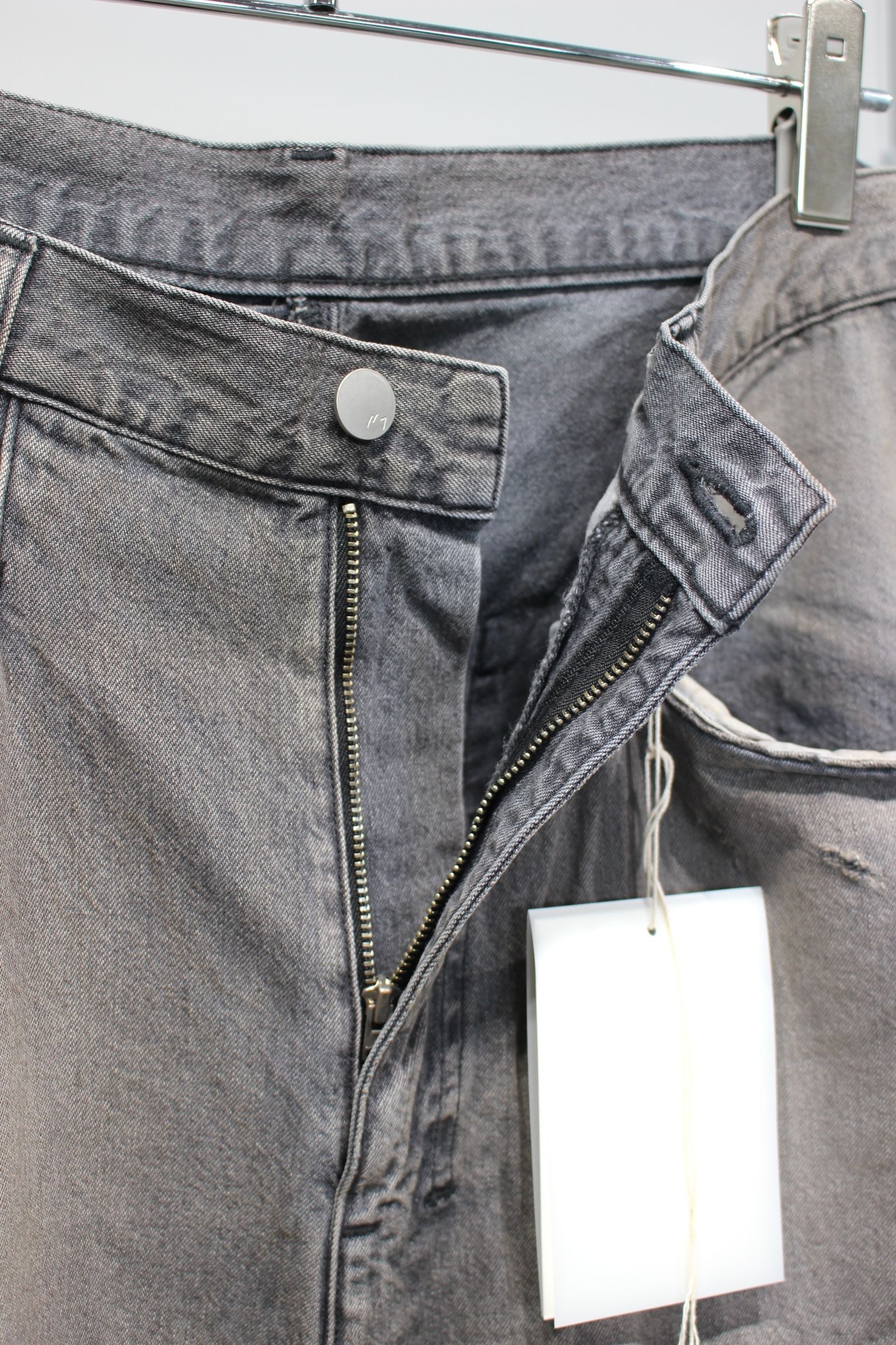 ANCELLM - DENIM WIDE SLACKS | BLACK | デニムパンツ | NapsNote