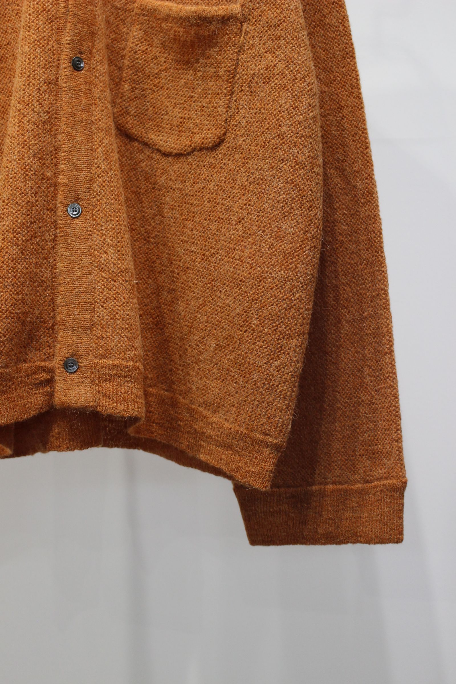 [ラスト1点] KNIT SHIRT | CAMEL | ニットシャツ