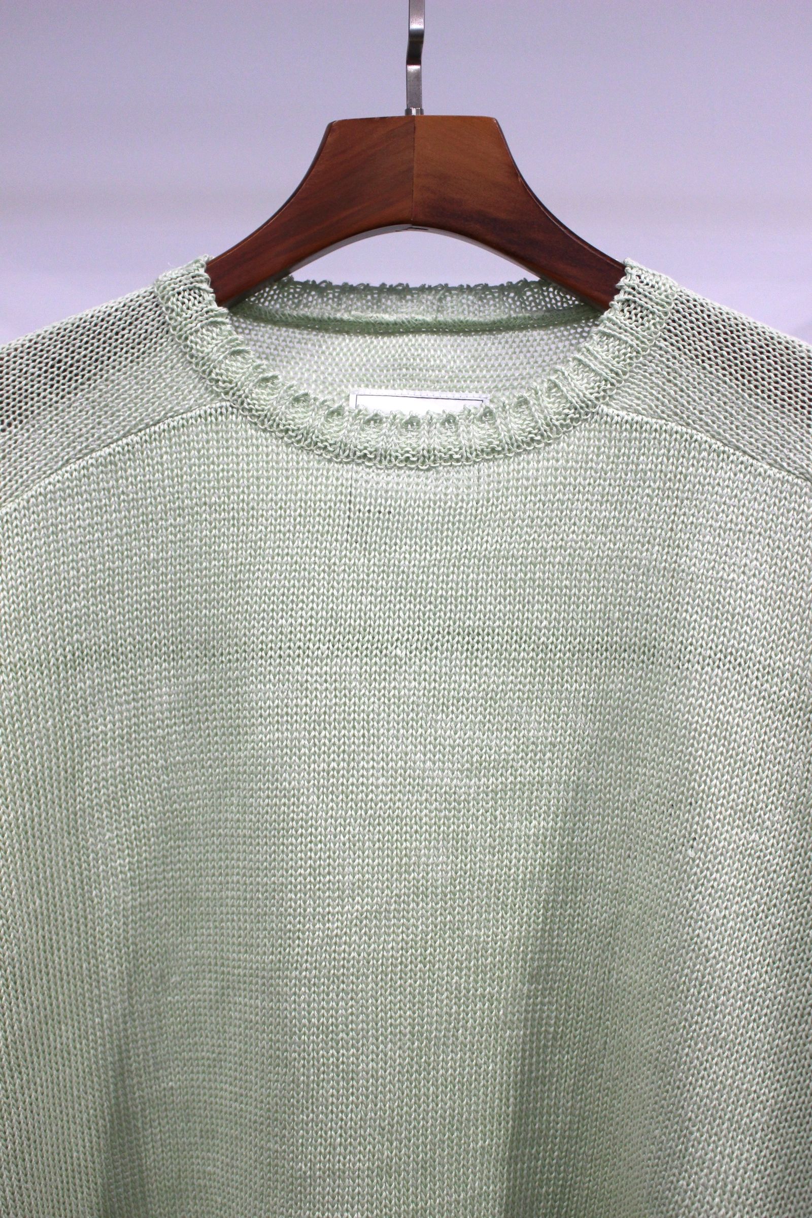 FOOTBALL LINEN KNIT | MINT | ニット