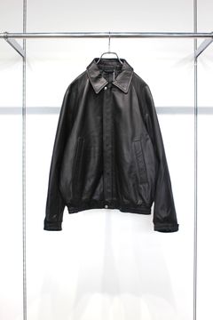 LEATHER BLOUSON | BLACK | レザーブルゾン