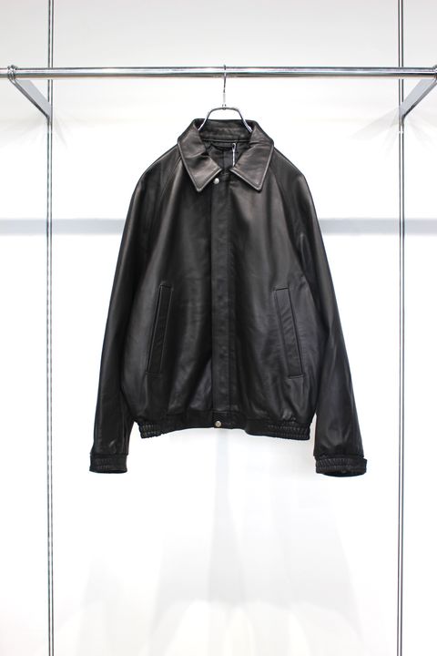 LEATHER BLOUSON | BLACK | レザーブルゾン