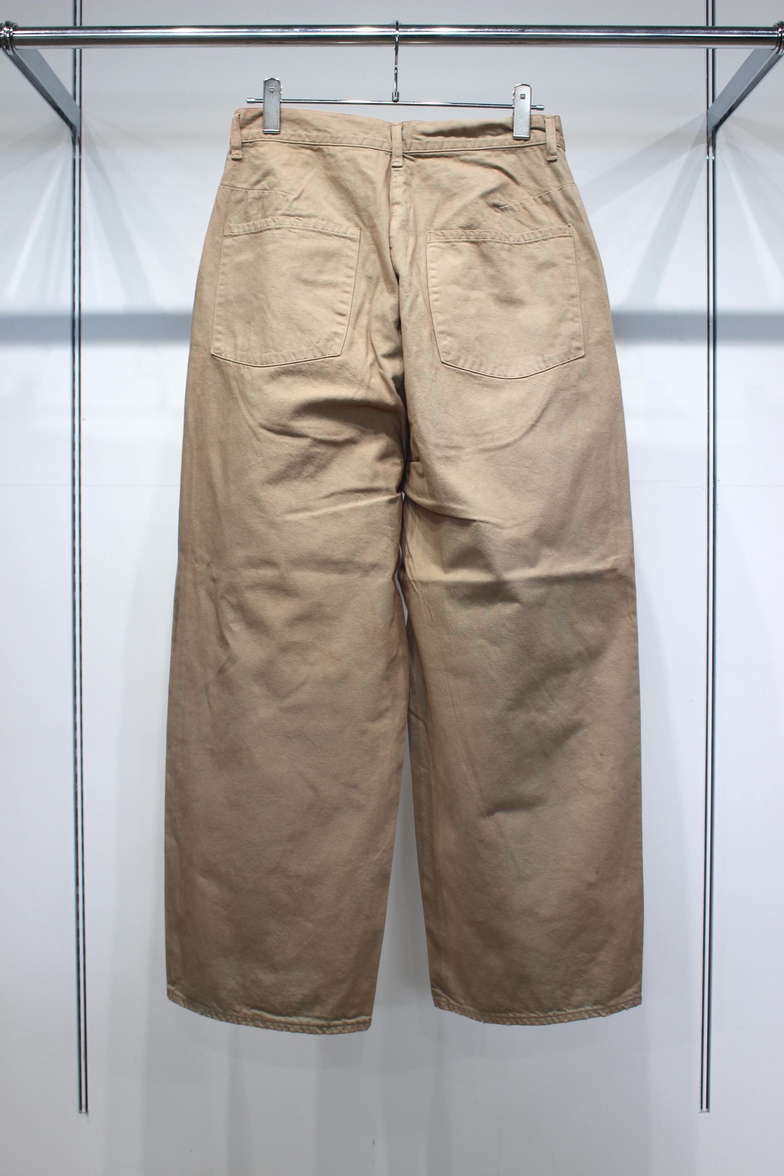 DENIM WIDE SLACKS | SAND | デニムパンツ
