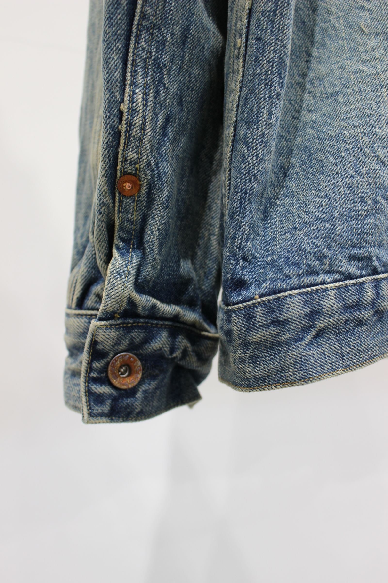 HYPER BIG WWII "1ST" KIBATA VINTAGE WASH SHUTTLE DENIM JACKET/V.NAVY
