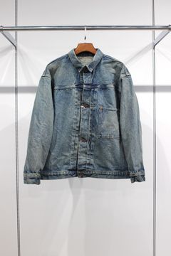 HYPER BIG WWII "1ST" KIBATA VINTAGE WASH SHUTTLE DENIM JACKET/V.NAVY