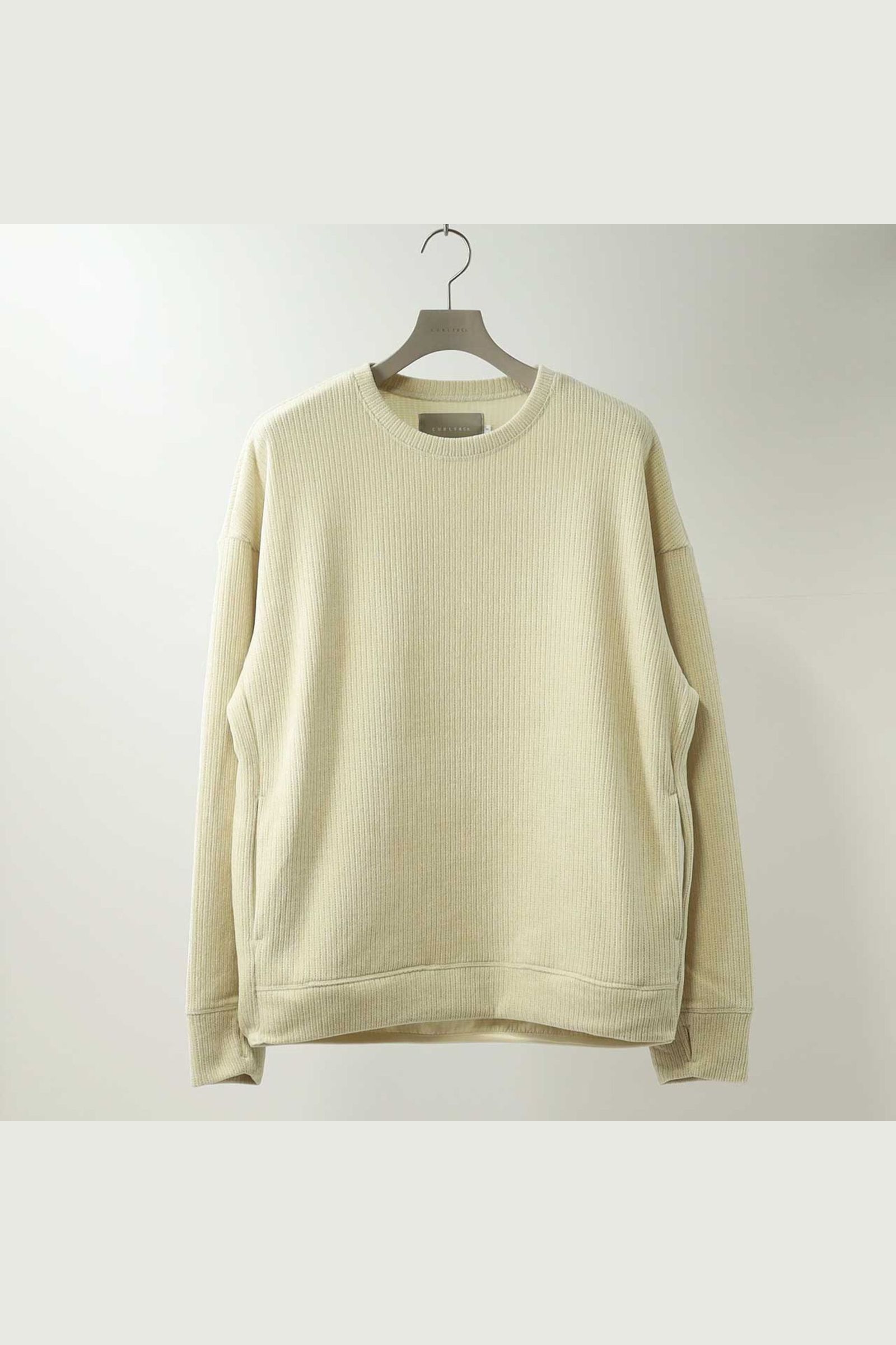 MOLLE YARN STRIPE KNIT P/O CREW-NECK | IVORY | カットソー