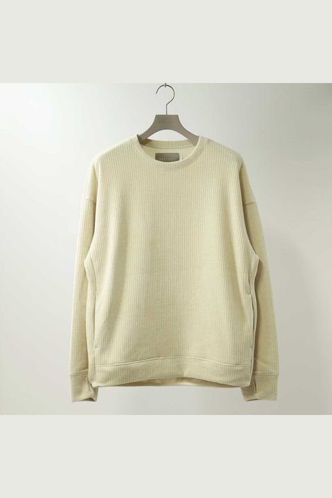 MOLLE YARN STRIPE KNIT P/O CREW-NECK | IVORY | カットソー