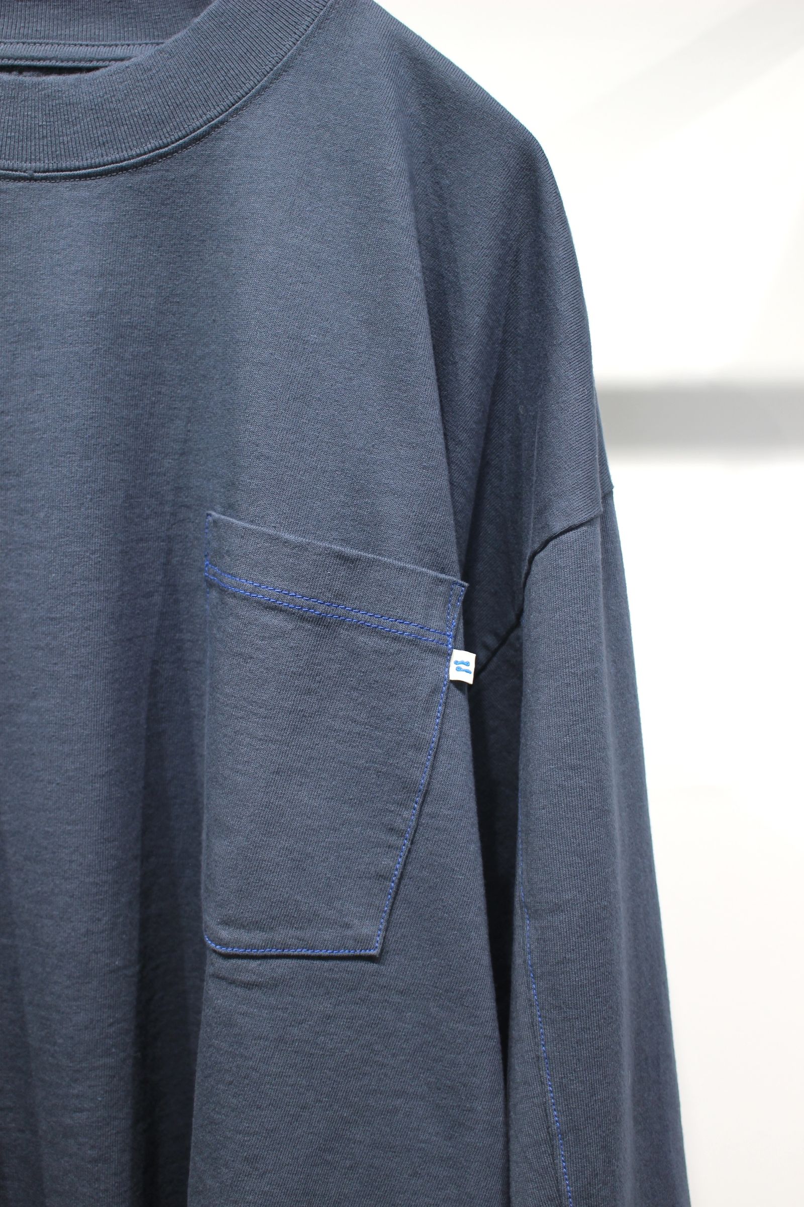 [ラスト1点] Stitch L/S T-shirts | CHARCOAL | カットソー
