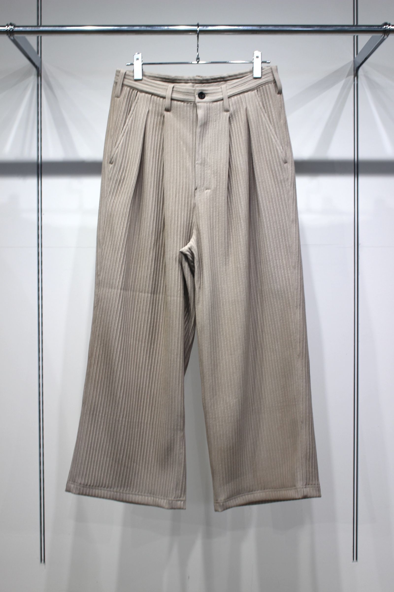 [ラスト1点] WIDE EASY PANTS | GREIGE | イージーパンツ