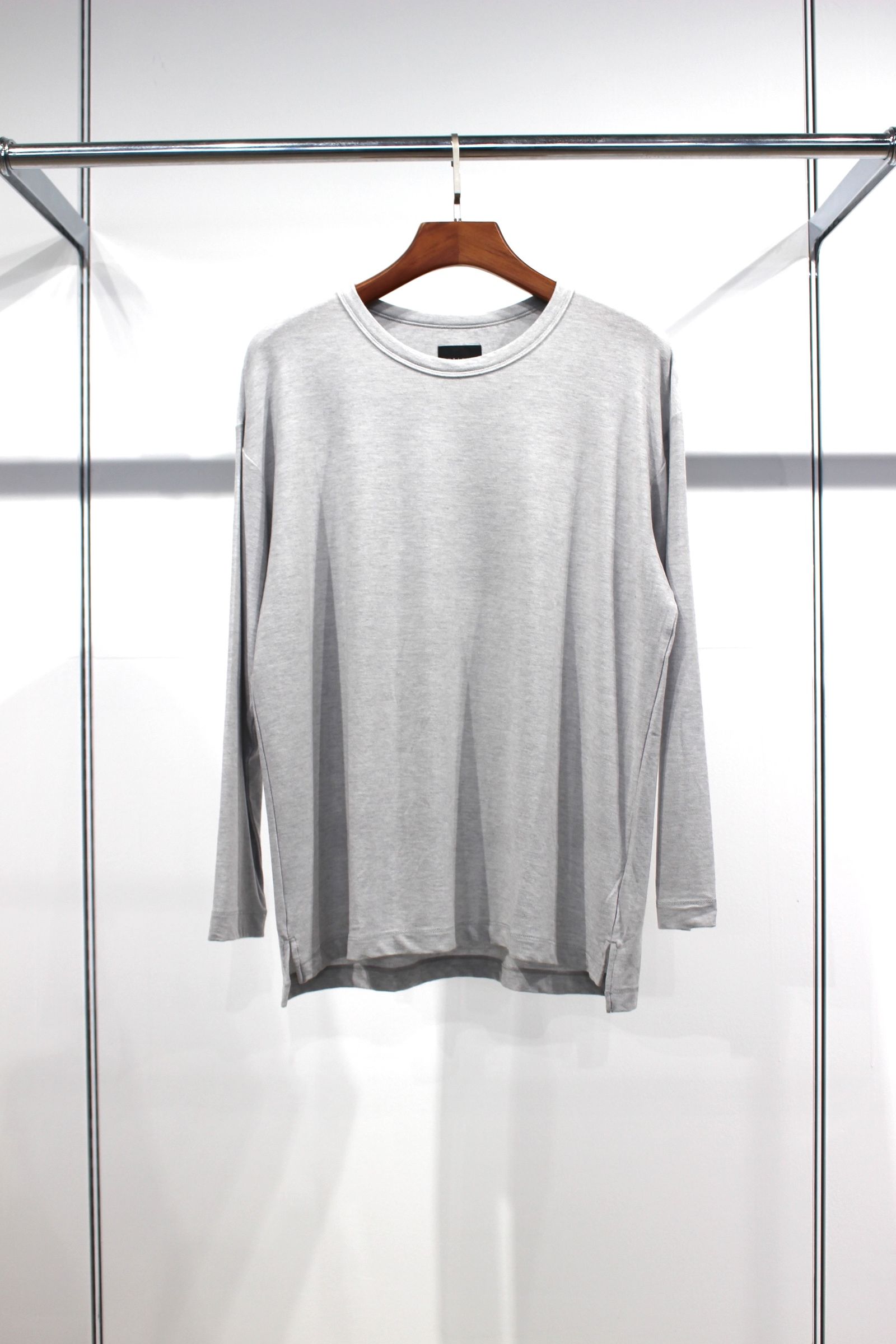 CASHMERE SILK L/S TEE | ICE GRAY | カットソー